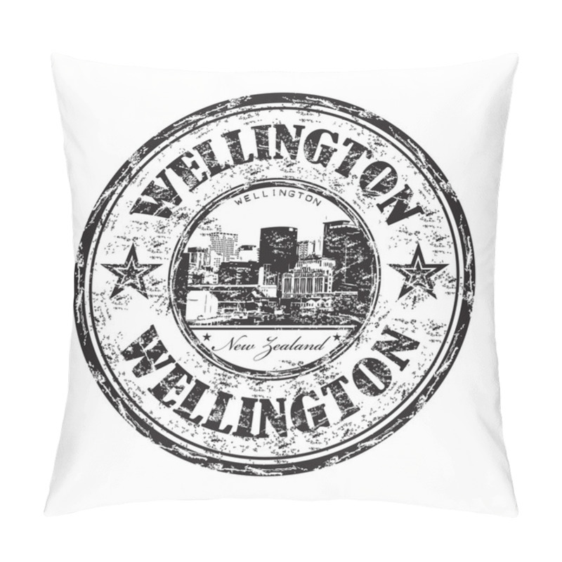 Personality  Wellington Grunge Rubber Stamp Pillow Covers