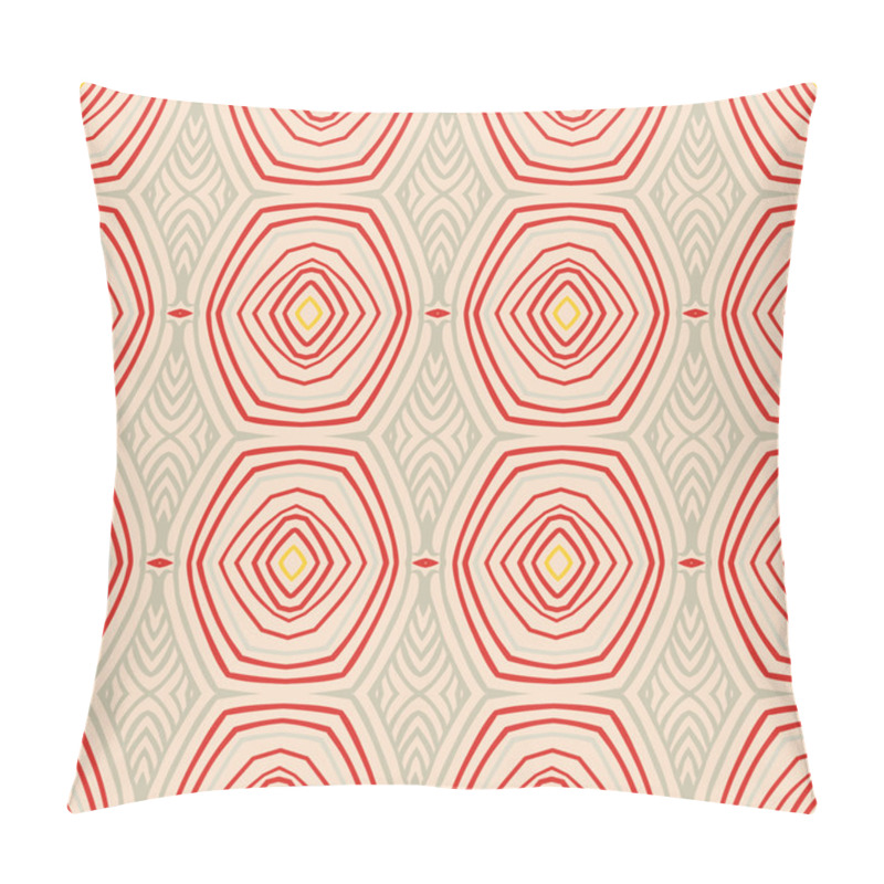 Personality  Retro Pattern With Oval Shapes In 1950s Style. Pillow Covers