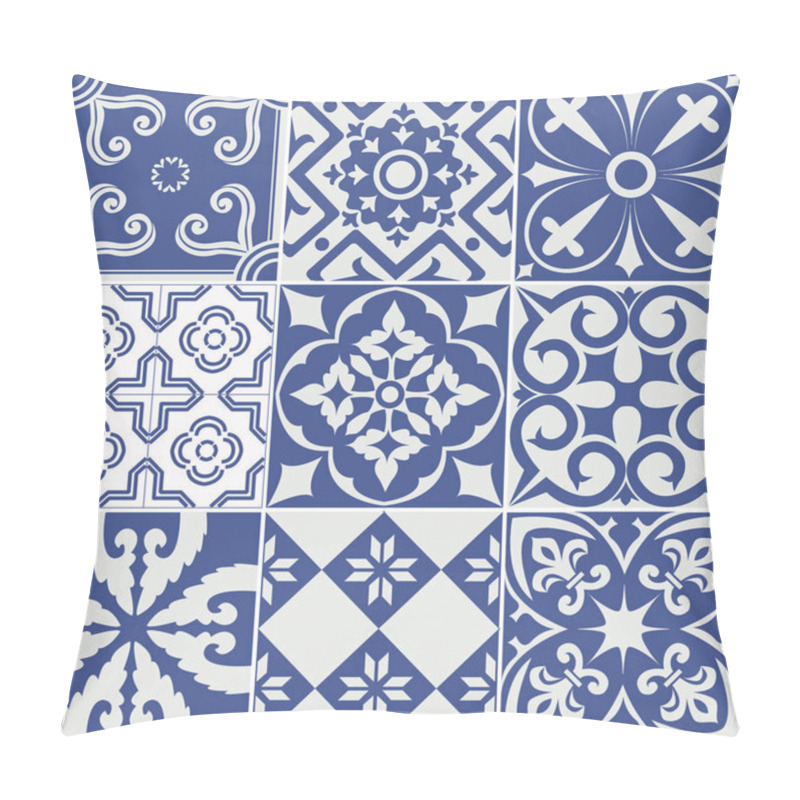 Personality  Set Of Tiles Background.  Pillow Covers