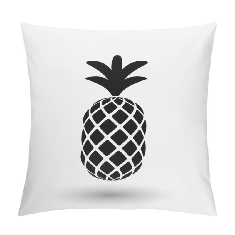 Personality  Pineapple Closeup Cartoon Sketch Hand Drawn Illustration Pillow Covers