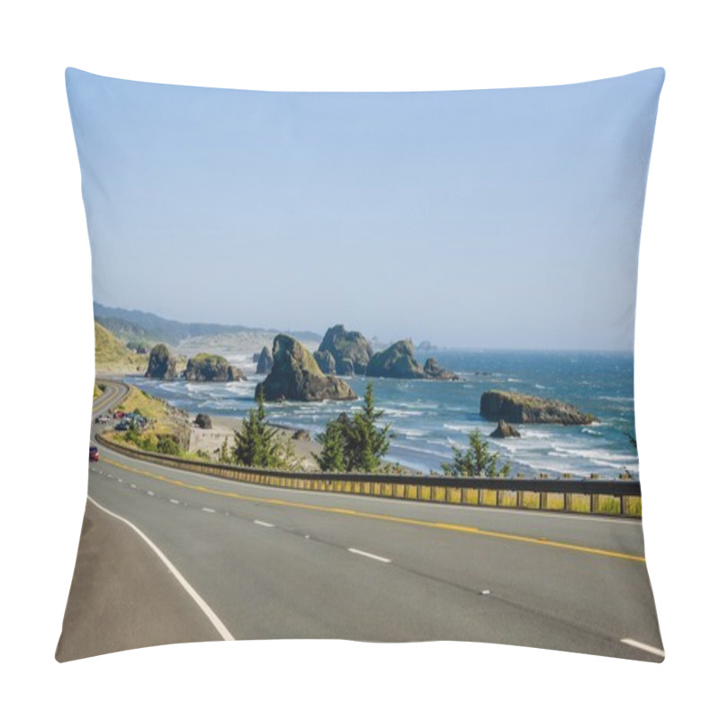 Personality    Winding Coast Road In Oregon Pillow Covers