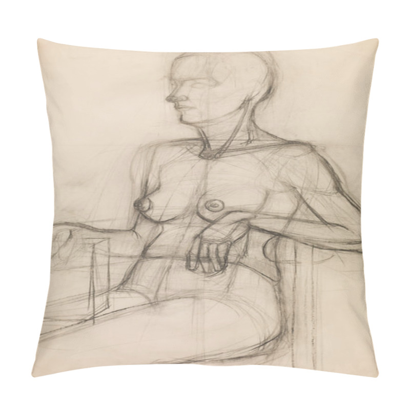 Personality  Female Artistic Nude Pillow Covers