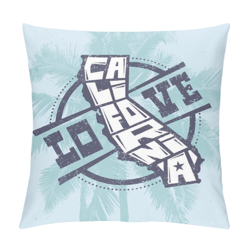 Personality  Love California Creative T-shirt Print Pillow Covers