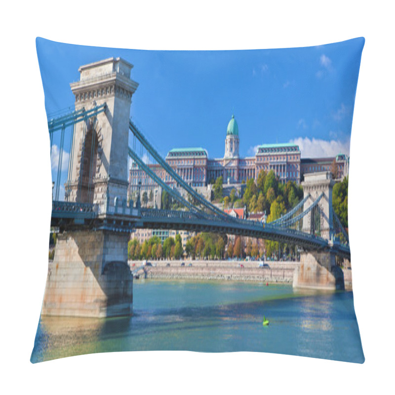 Personality  Buda Castle And Chain Bridge. Budapest, Hungary Pillow Covers