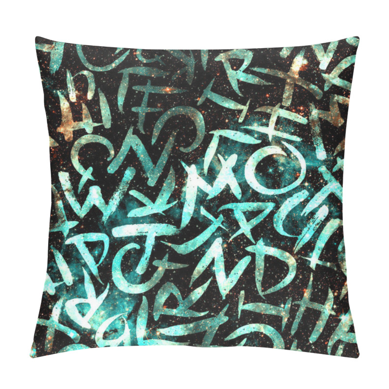 Personality  Letters Seamless Pattern. Fashion Hand Drawn  Pillow Covers