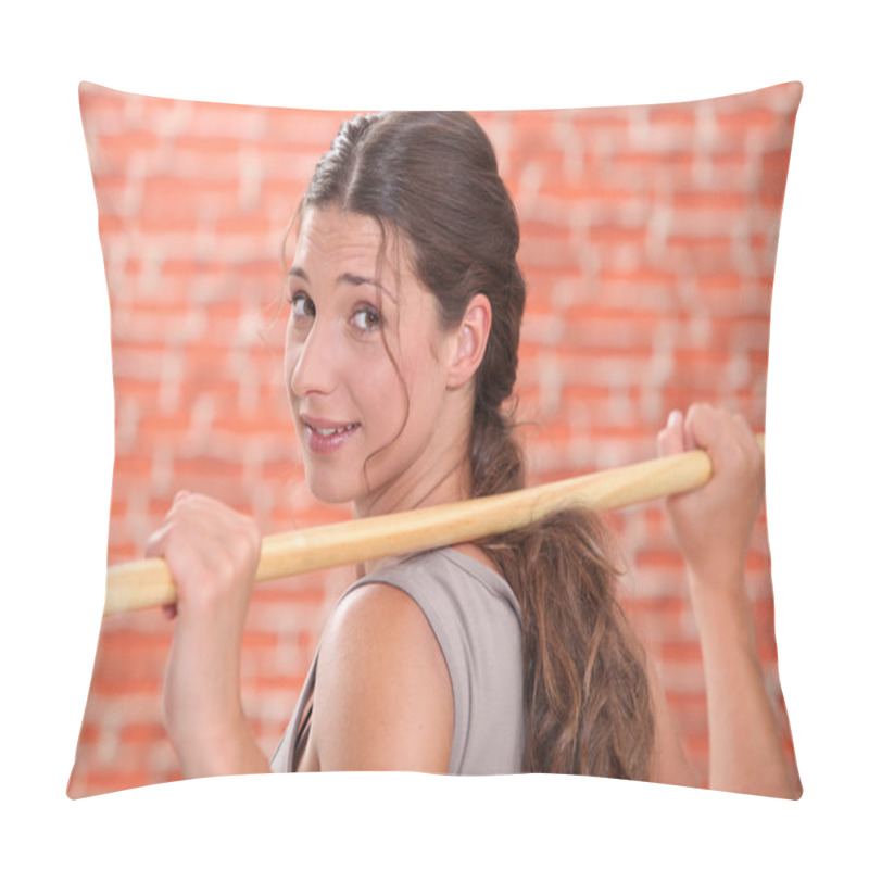 Personality  Woman Doing Gymnastics Pillow Covers