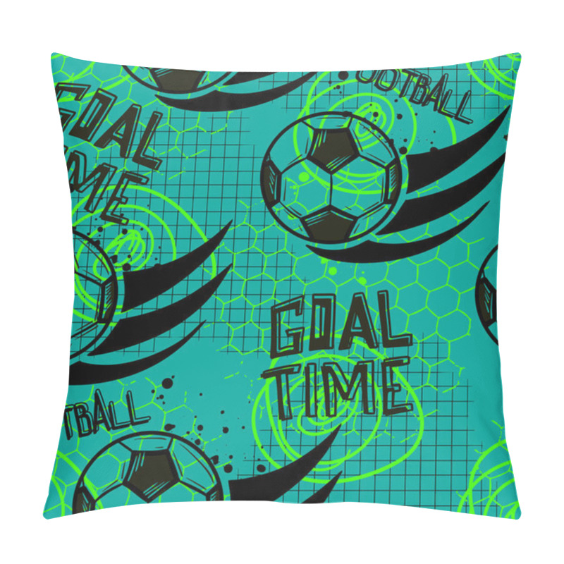 Personality  Vector Illustration Of Abstract Background For The Football Pillow Covers