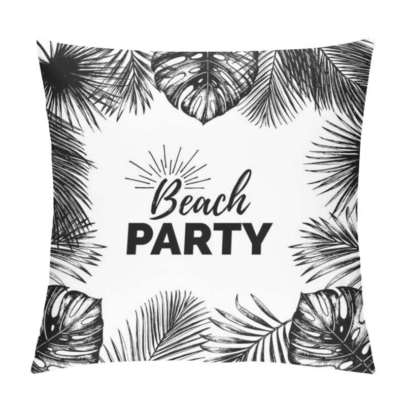 Personality  Beach Party Poster.  Pillow Covers