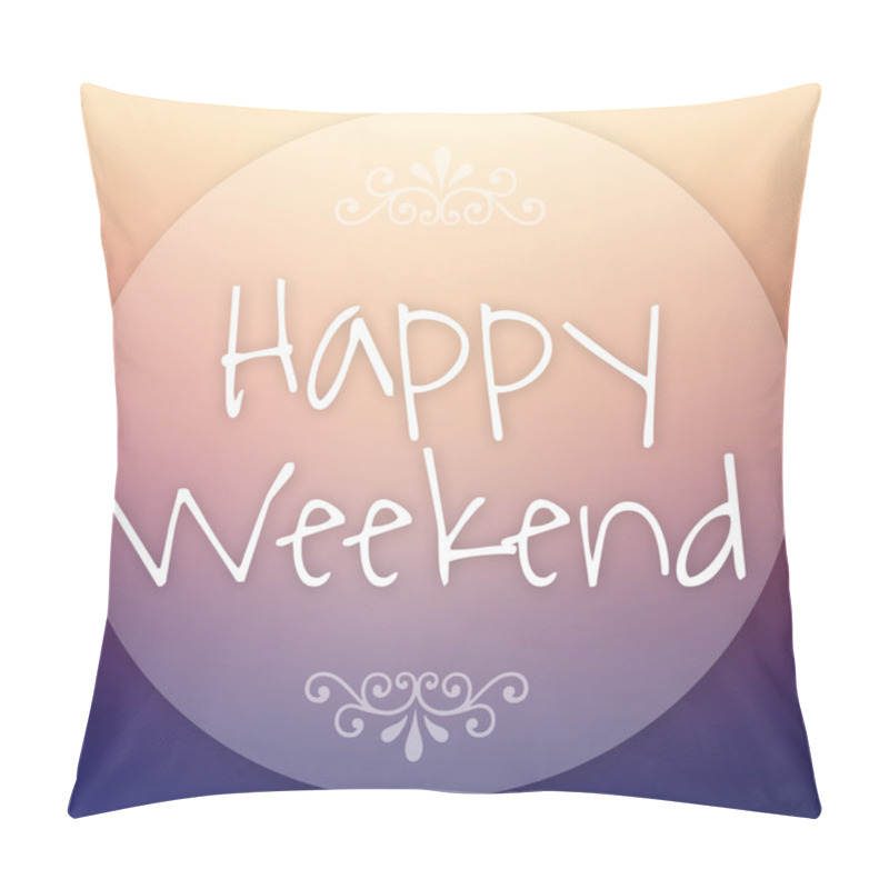 Personality  Happy Weekend Summer Background.  Pillow Covers