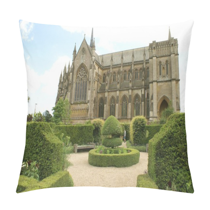 Personality  The Fitzalan Chapel. Arundel Castle Garden In Arundel, West Sussex, England Pillow Covers