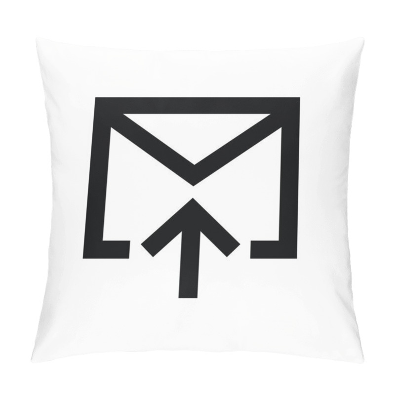 Personality  Email Sending Vector Icon Pillow Covers