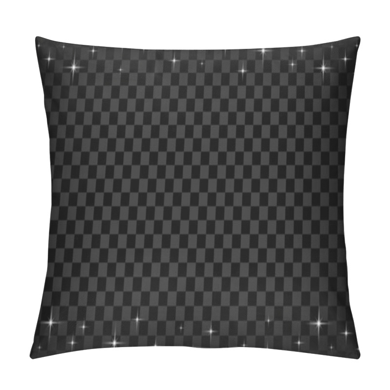 Personality  Abstract Black Background New Year 2025 Stars Ornates High Defination Modern Background Pillow Covers