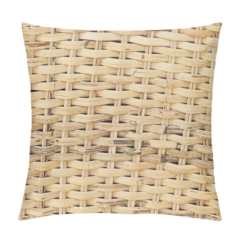 Personality  Closed Up Of Square Texture Of Basket Weave Pattern Pillow Covers