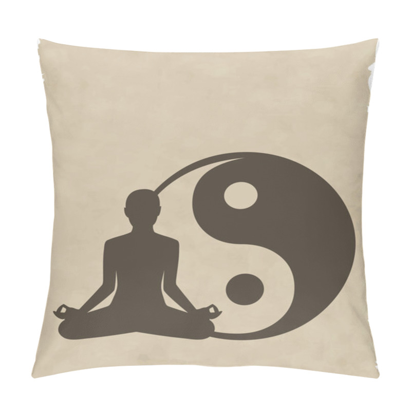 Personality  Abstract Meditating Background Pillow Covers