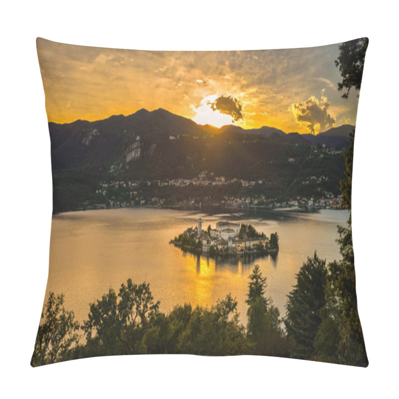 Personality  San Giulio Island Sunset Hdr Version Pillow Covers