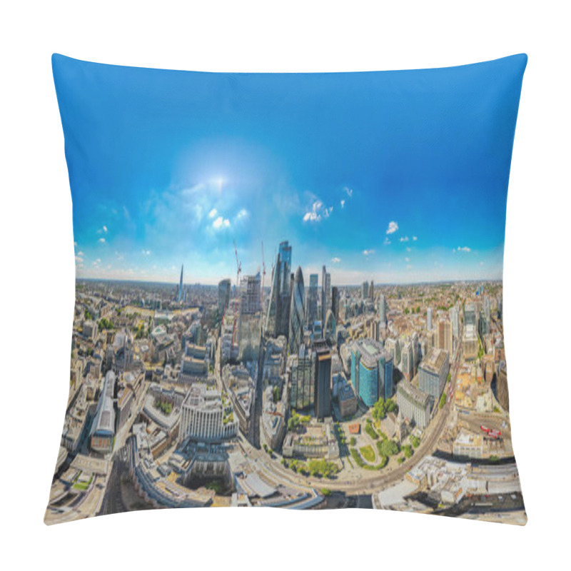 Personality  Aerial 360 Vr Photo City Of London England UK Pillow Covers