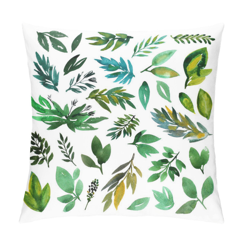 Personality  Collection Of Hand Drawn Leaves.  Pillow Covers