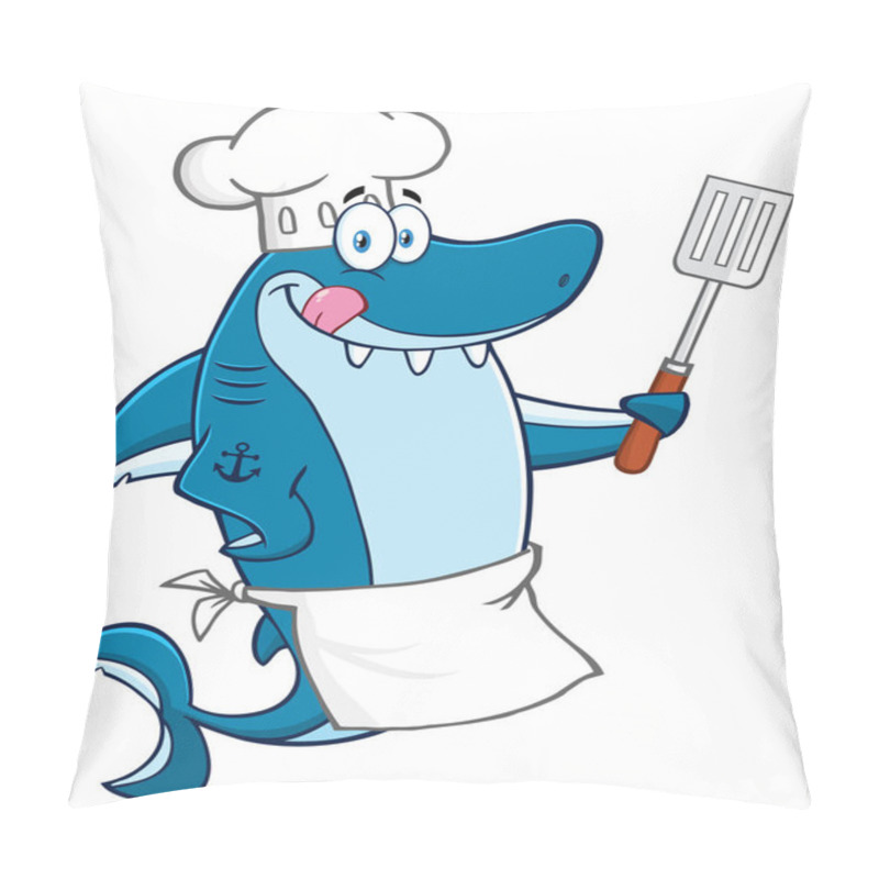 Personality  Shark Cartoon Mascot  Pillow Covers