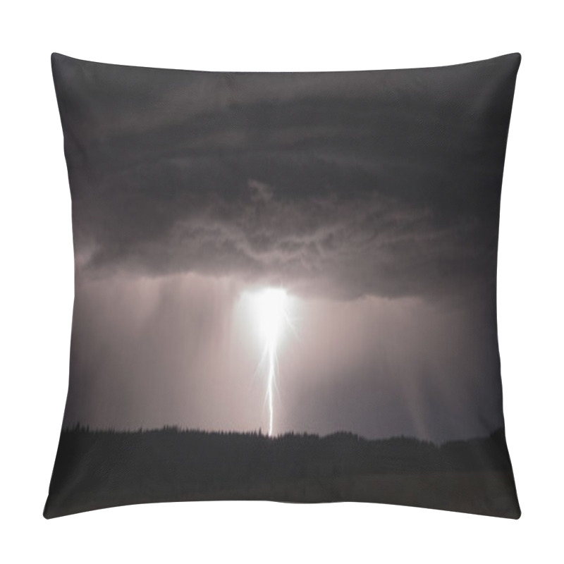 Personality  Over Norris Canyon Thunderstorm Lightning Strikes Yellowstone National Park Pillow Covers