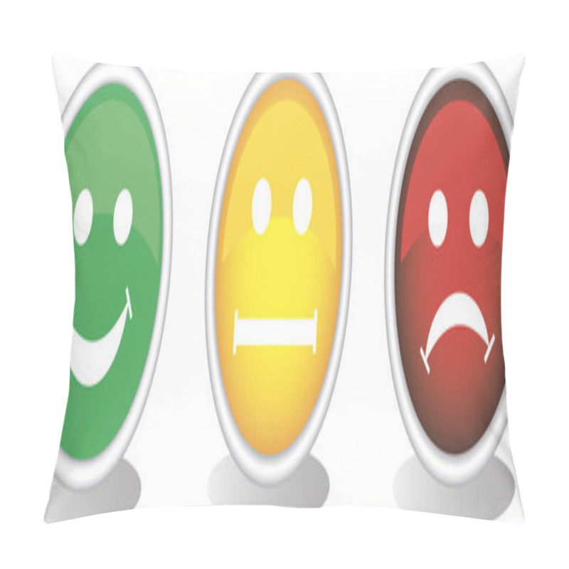 Personality  Smiley Button Set Pillow Covers