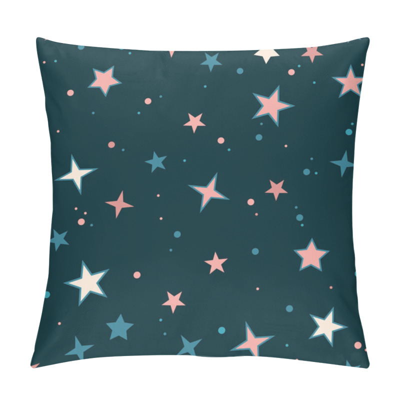 Personality  Vector Seamless Pattern With Stars Pillow Covers