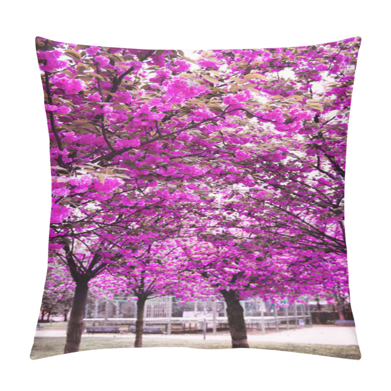 Personality  Cherry Blossom Trees Garden Pillow Covers