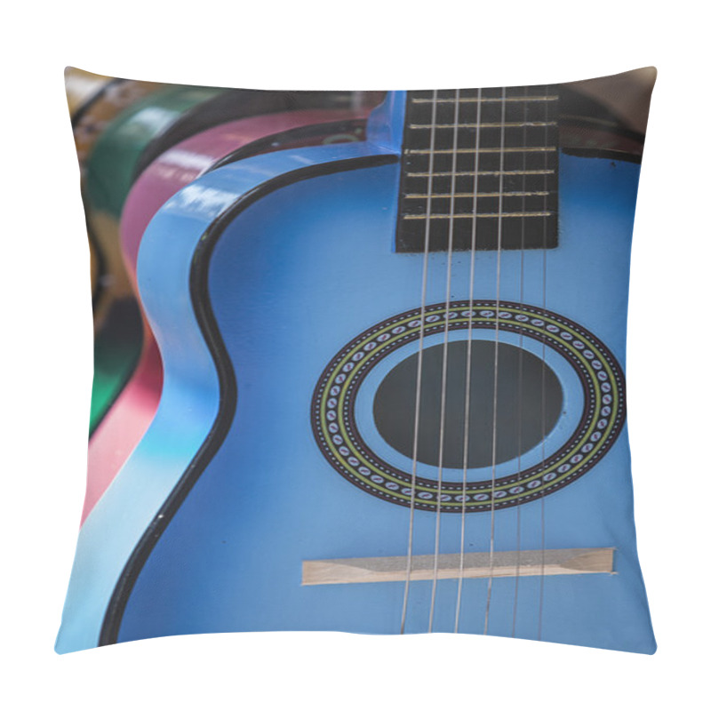 Personality  Acoustic Guitars On Dispay Pillow Covers