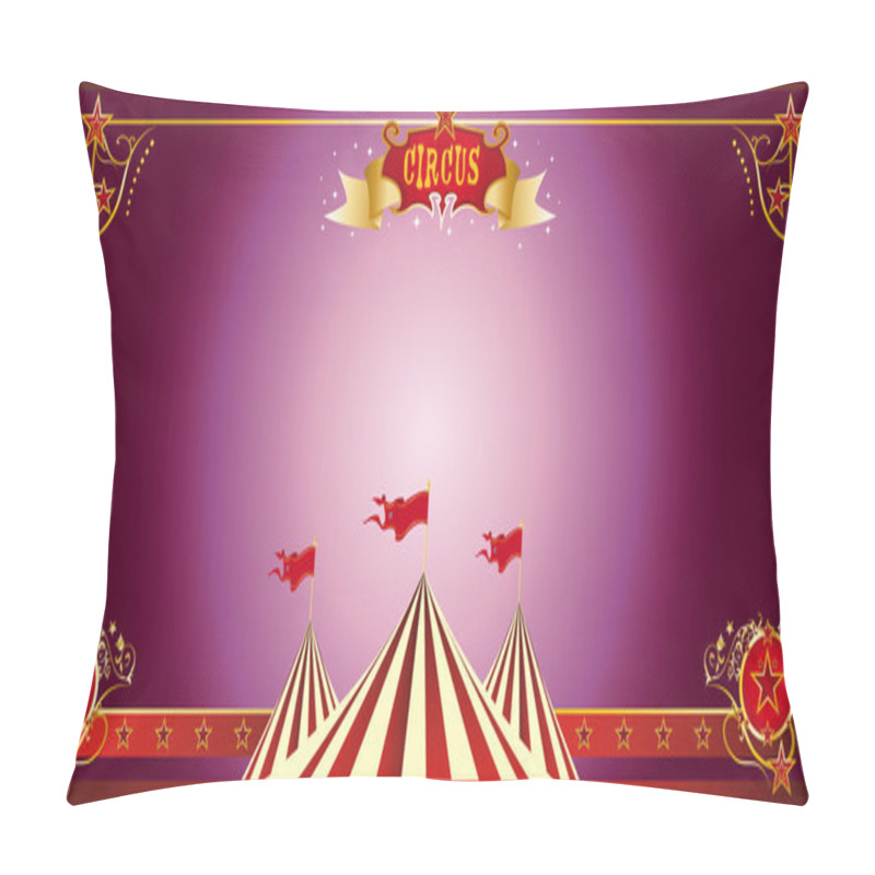 Personality  An Invitation Card For Your Circus Company. Pillow Covers