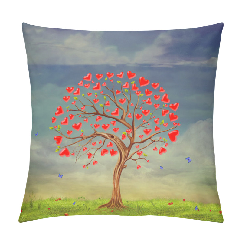 Personality  Tree Of Love Pillow Covers