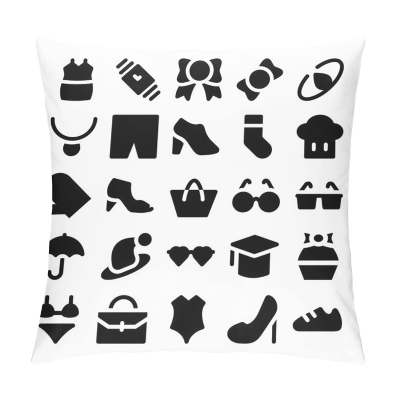 Personality  Fashion Vector Icons 2 Pillow Covers