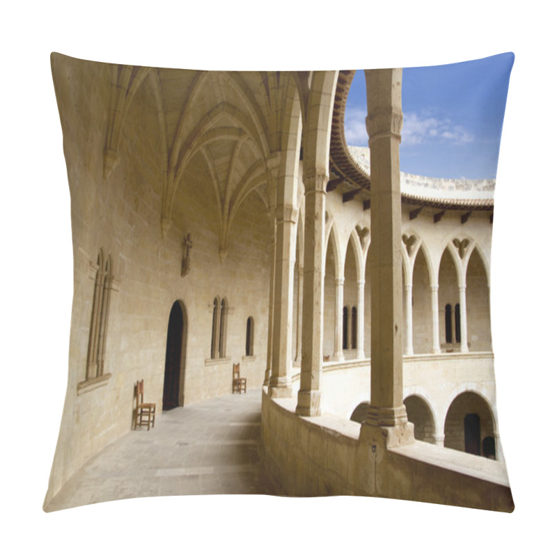 Personality  Castle Castillo De Bellver In Majorca At Palma Of Mallorca Pillow Covers