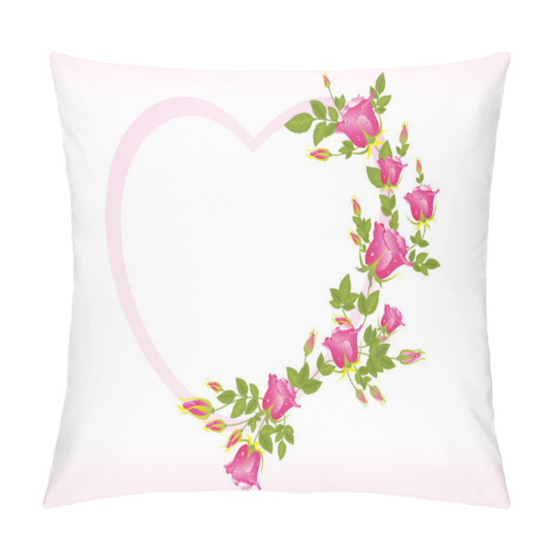 Personality  Abstract Pink Rose Pattern Frames Pillow Covers