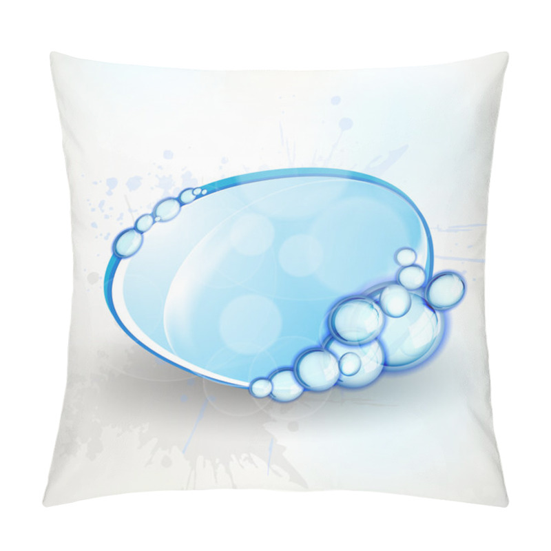 Personality  Abstract Glossy Speech Bubble. Pillow Covers