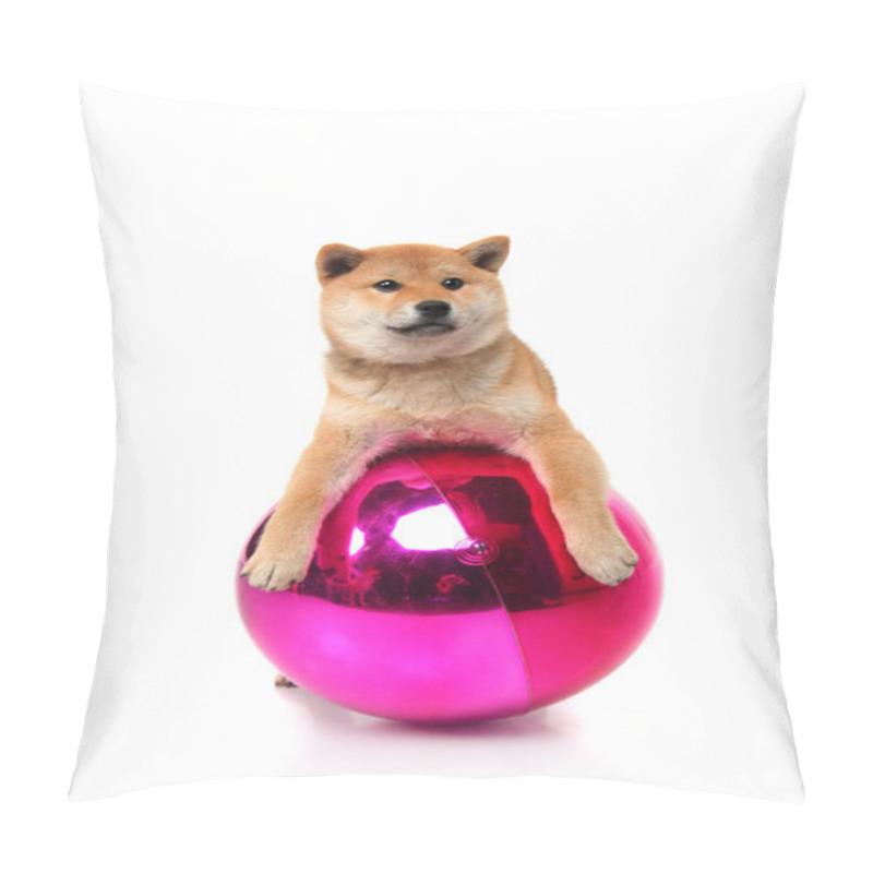 Personality  Shiba Inu Puppy On White Pillow Covers