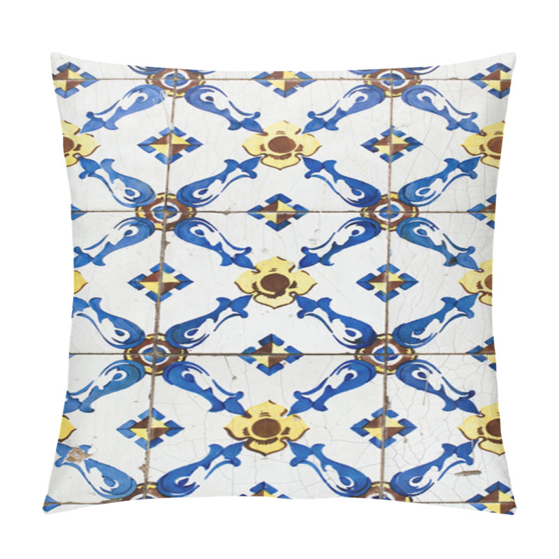 Personality  Traditional Portuguese Glazed Tiles Pillow Covers