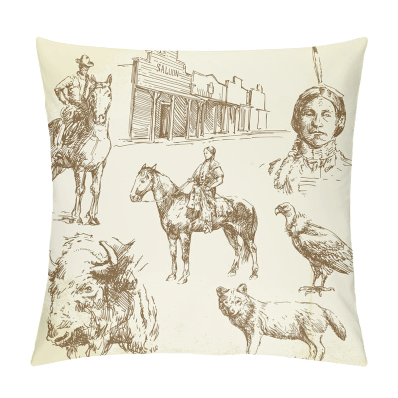 Personality  Wild West Pillow Covers