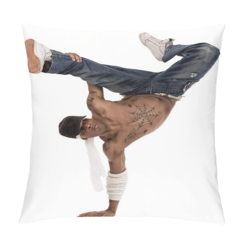 Personality  Dancer During His Practice Session Pillow Covers