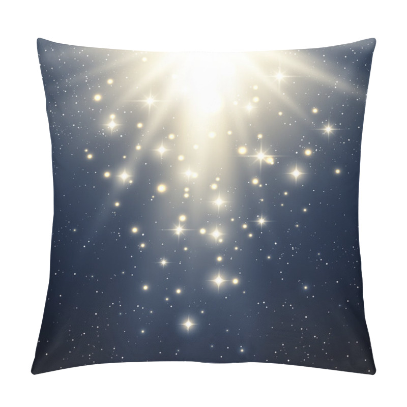 Personality  Abstract Magic Blue  Light Background Pillow Covers