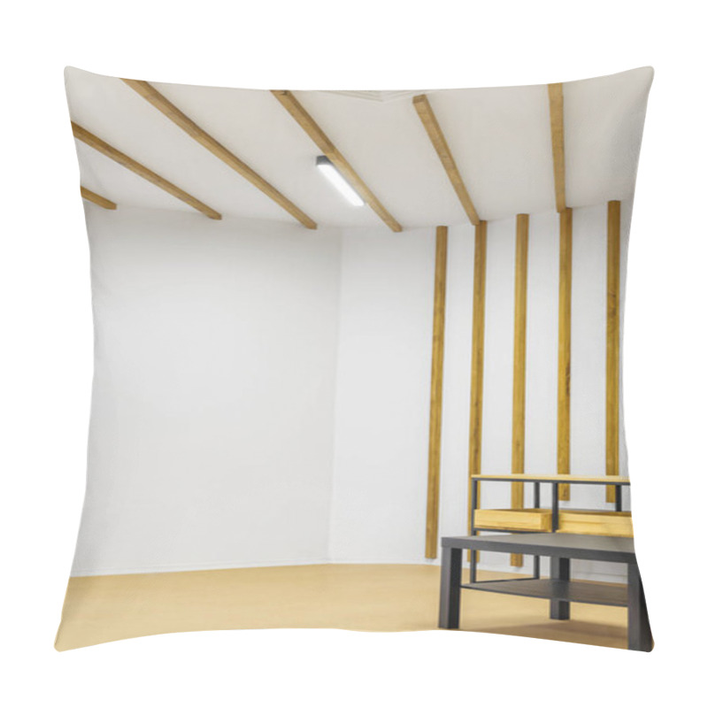 Personality  Wooden Table And Cozy Minimalistic Interior In Kindergarten Pillow Covers