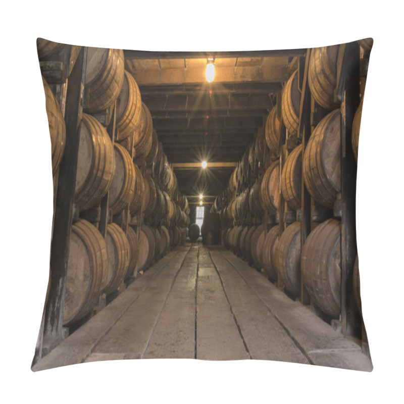 Personality  Starburst On Lights In Bourbon Aging Warehouse Pillow Covers