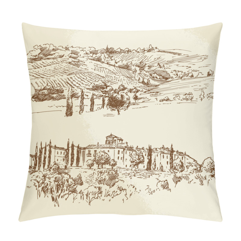 Personality  Vineyard, Romantic Landscape Pillow Covers