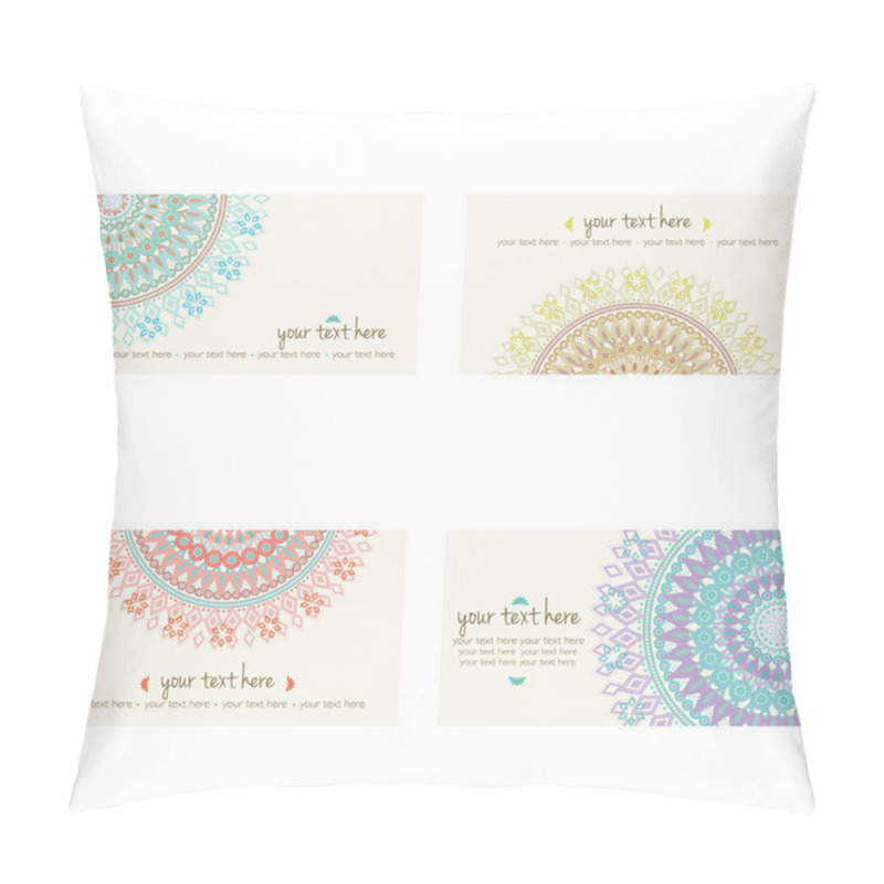 Personality  Abstract Flower Mandala. Pillow Covers