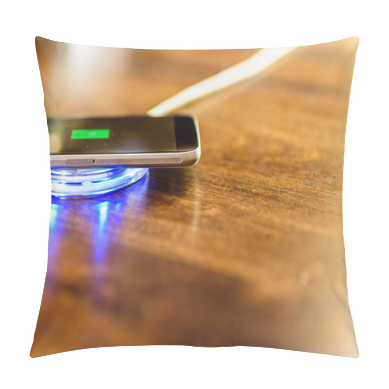 Personality  Smartphone Charging On A Charging Pad. Wireless Charging Pillow Covers