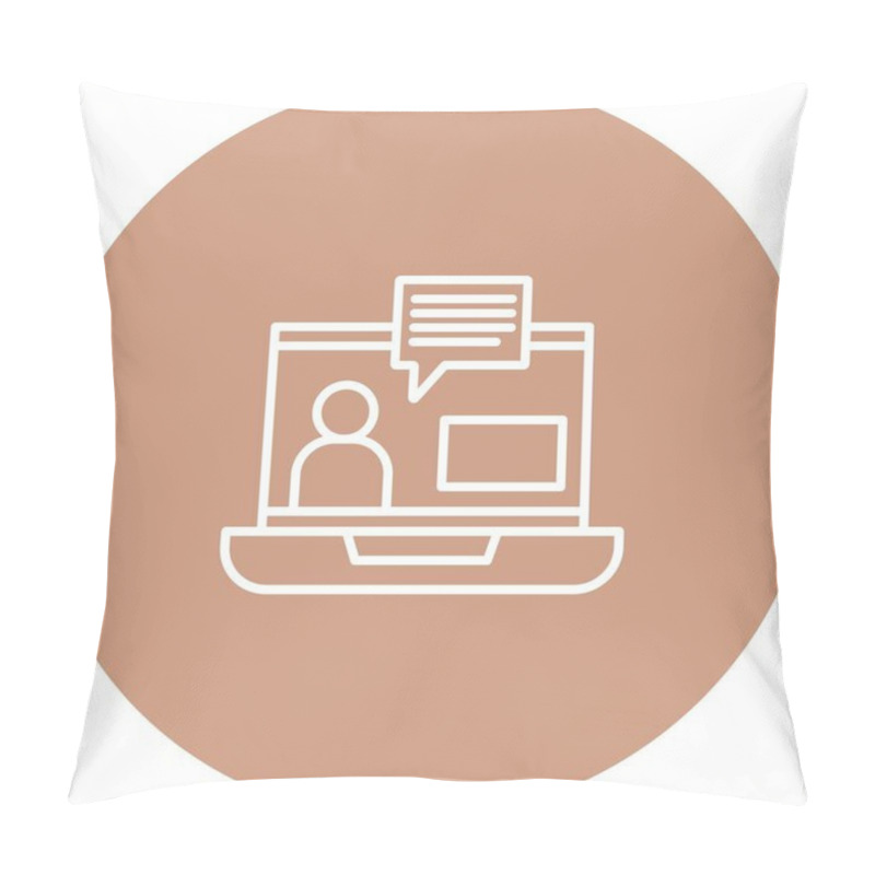 Personality  Consultation Icon Symbol Art Pillow Covers