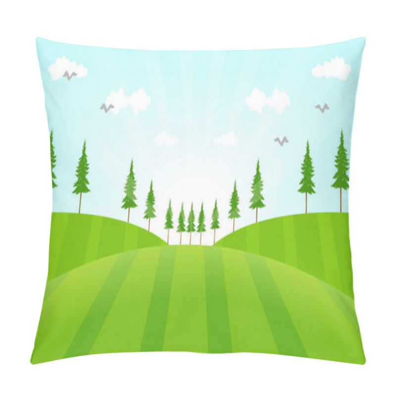 Personality  Spring Golf Course Pillow Covers