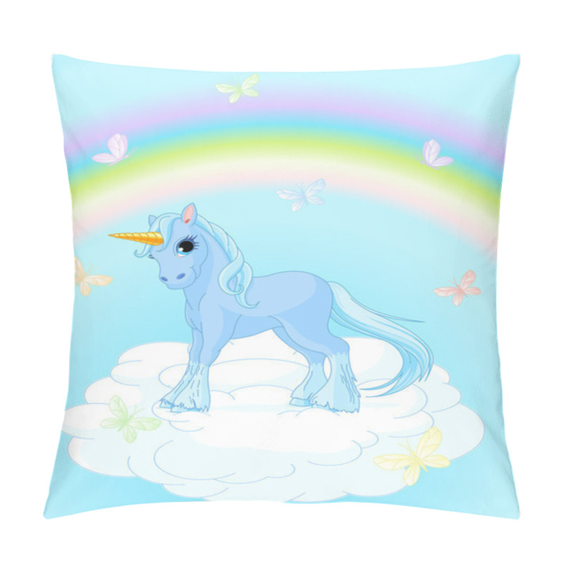 Personality  Unicorn On Magic Background Pillow Covers