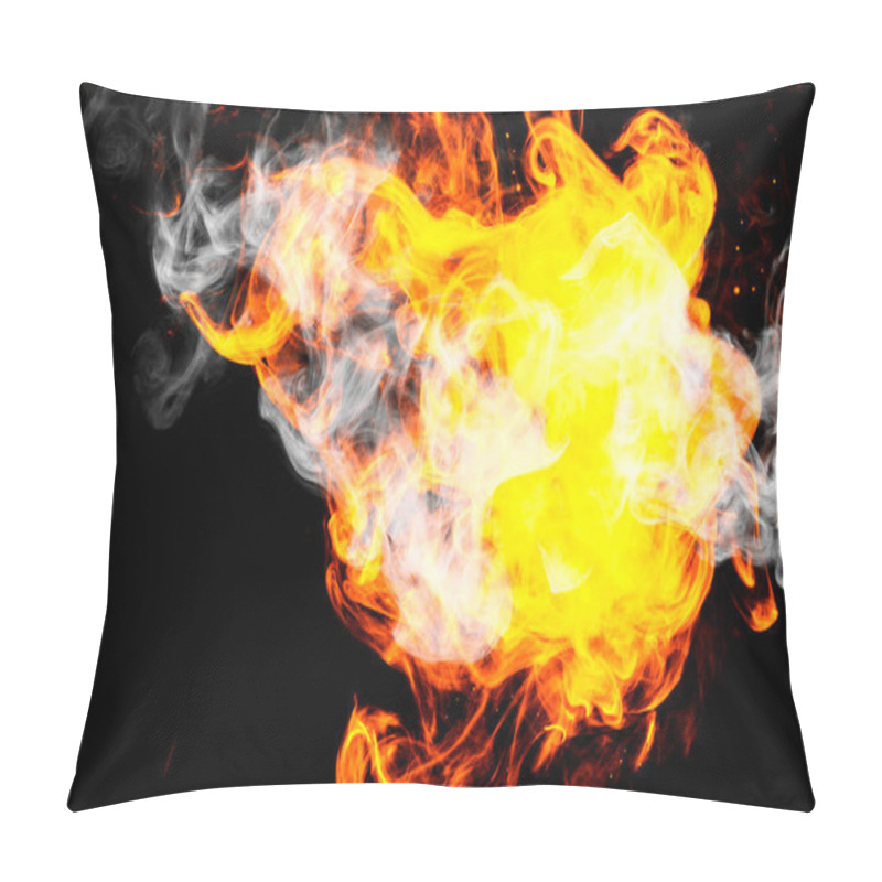 Personality  Fire Flames Background.   Pillow Covers