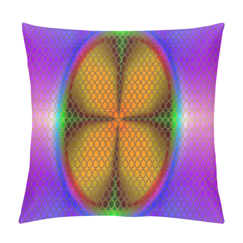 Personality  Abstract Background Image. Neon Background Image With Abstract Content. Meaningless Drawing. Pillow Covers