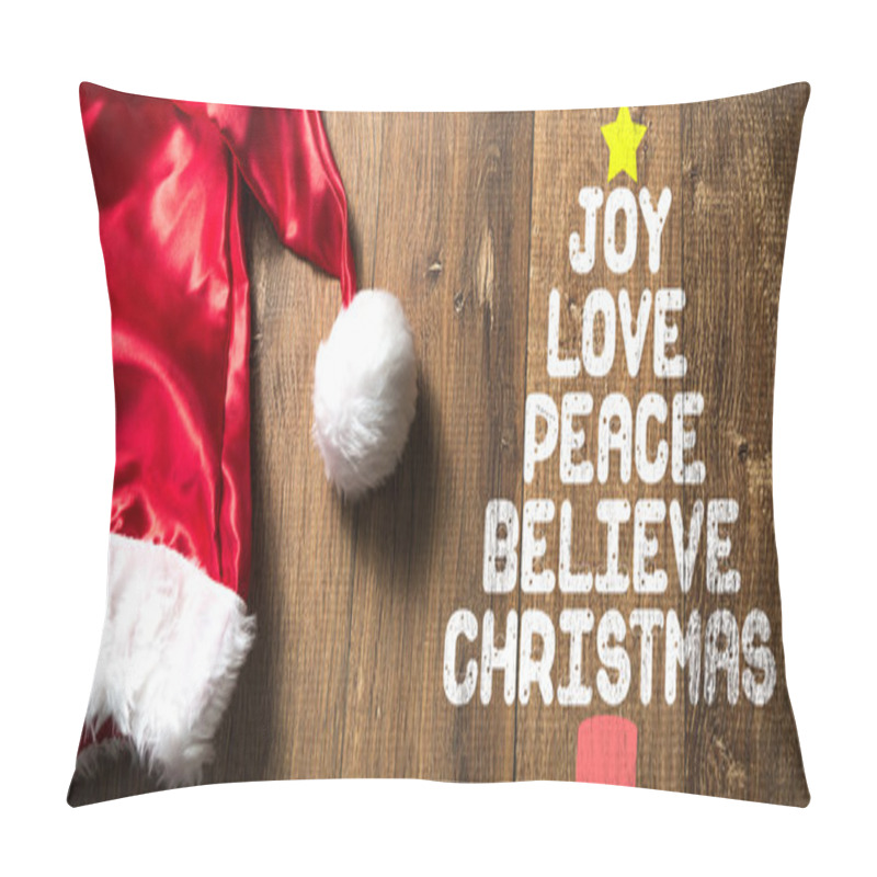 Personality  Joy Love Peace Believe Christmas Pillow Covers