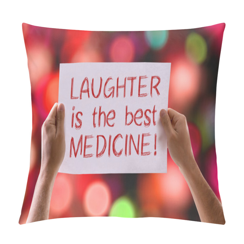 Personality  Laughter Is The Best Medicine Card Pillow Covers